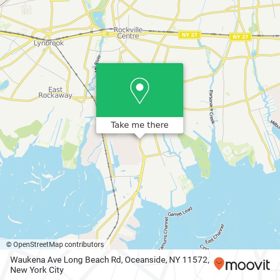 Waukena Ave Long Beach Rd, Oceanside, NY 11572 map