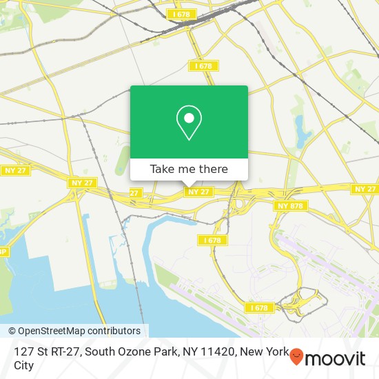 127 St RT-27, South Ozone Park, NY 11420 map