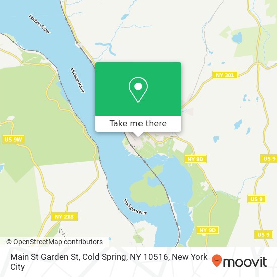 Mapa de Main St Garden St, Cold Spring, NY 10516