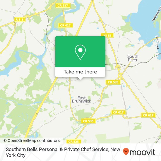 Southern Bells Personal & Private Chef Service map