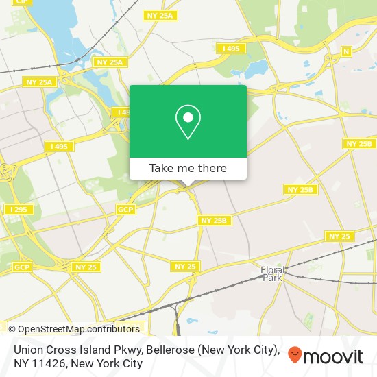 Mapa de Union Cross Island Pkwy, Bellerose (New York City), NY 11426
