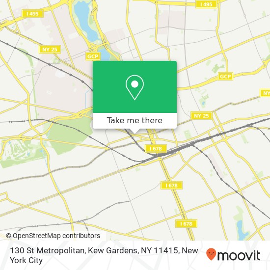 Mapa de 130 St Metropolitan, Kew Gardens, NY 11415