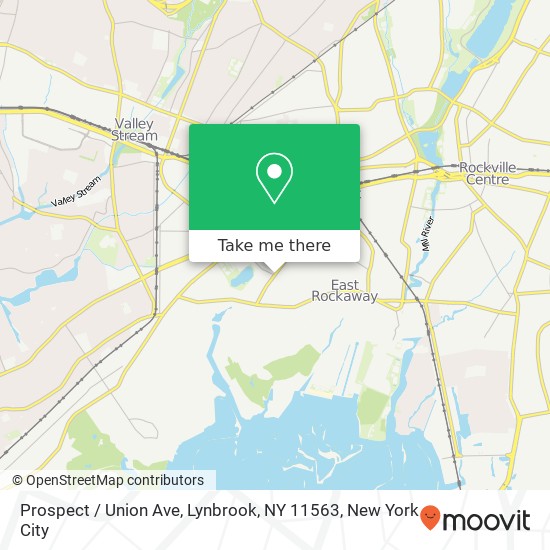 Mapa de Prospect / Union Ave, Lynbrook, NY 11563