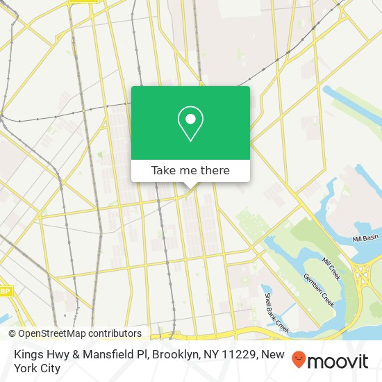 Kings Hwy & Mansfield Pl, Brooklyn, NY 11229 map