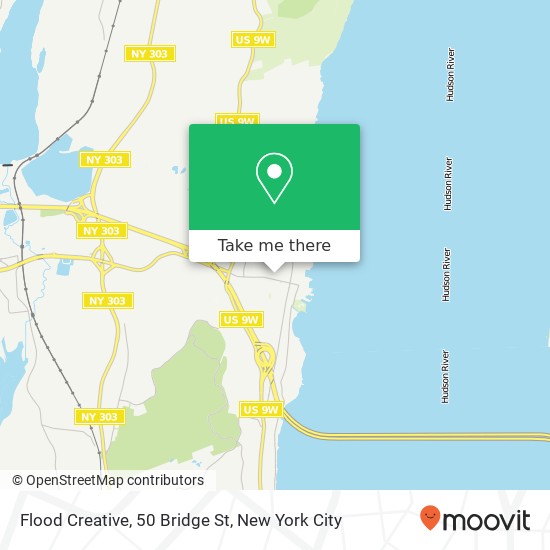 Mapa de Flood Creative, 50 Bridge St