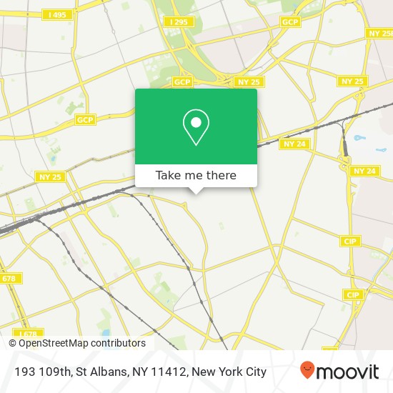 Mapa de 193 109th, St Albans, NY 11412
