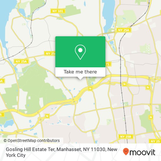 Mapa de Gosling Hill Estate Ter, Manhasset, NY 11030