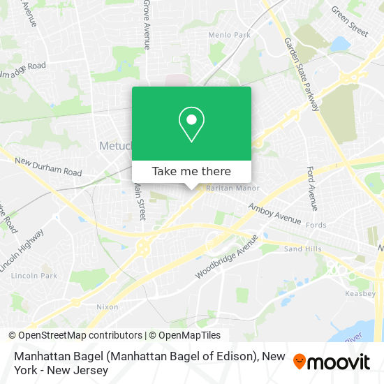 Manhattan Bagel (Manhattan Bagel of Edison) map