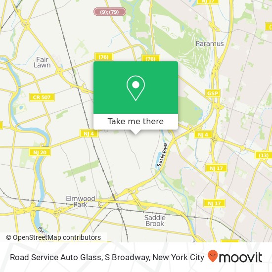 Road Service Auto Glass, S Broadway map