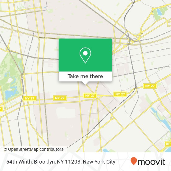 Mapa de 54th Winth, Brooklyn, NY 11203