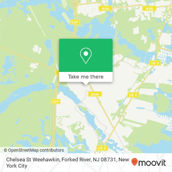 Chelsea St Weehawkin, Forked River, NJ 08731 map