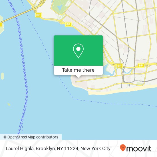 Mapa de Laurel Highla, Brooklyn, NY 11224