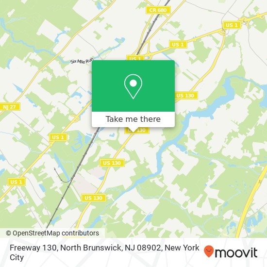 Mapa de Freeway 130, North Brunswick, NJ 08902