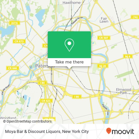 Moya Bar & Discount Liquors map
