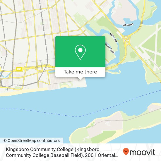 Mapa de Kingsboro Community College (Kingsboro Community College Baseball Field), 2001 Oriental Blvd