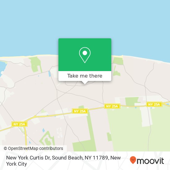Mapa de New York Curtis Dr, Sound Beach, NY 11789