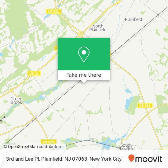 3rd and Lee Pl, Plainfield, NJ 07063 map