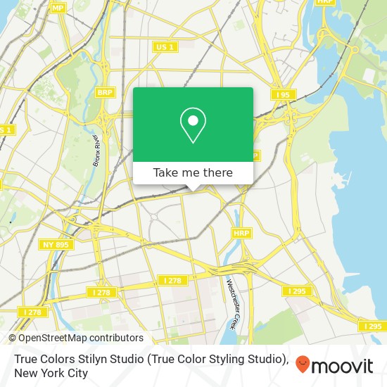 True Colors Stilyn Studio (True Color Styling Studio) map