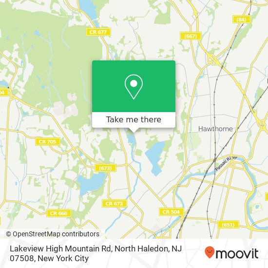Mapa de Lakeview High Mountain Rd, North Haledon, NJ 07508
