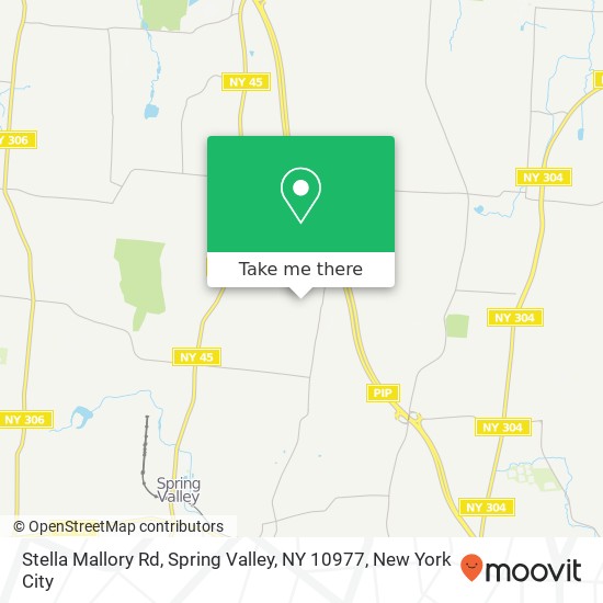 Mapa de Stella Mallory Rd, Spring Valley, NY 10977