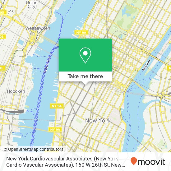New York Cardiovascular Associates (New York Cardio Vascular Associates), 160 W 26th St map