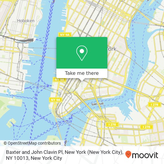 Mapa de Baxter and John Clavin Pl, New York (New York City), NY 10013