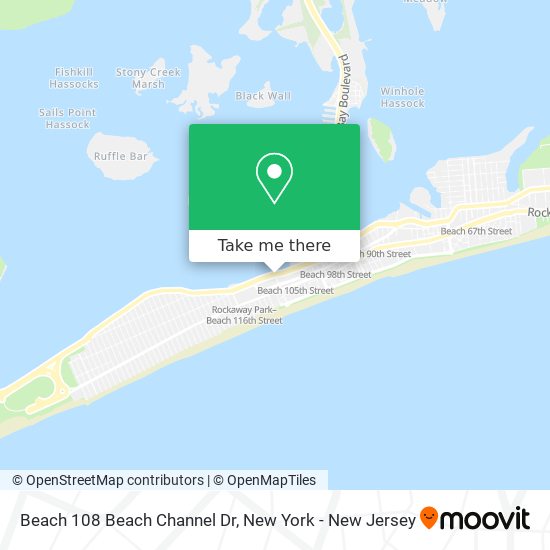 Mapa de Beach 108 Beach Channel Dr