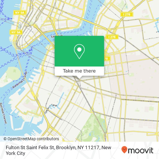 Fulton St Saint Felix St, Brooklyn, NY 11217 map