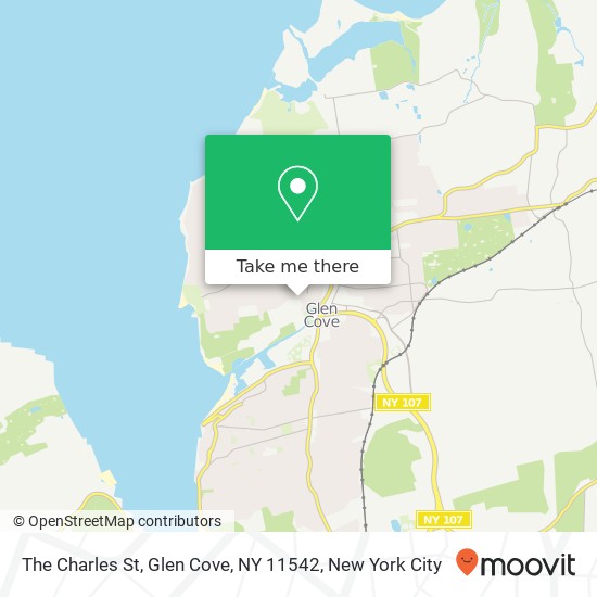 Mapa de The Charles St, Glen Cove, NY 11542