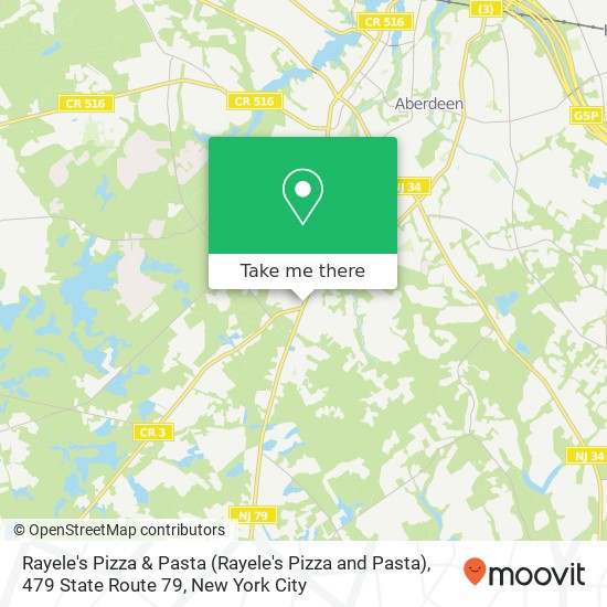 Mapa de Rayele's Pizza & Pasta (Rayele's Pizza and Pasta), 479 State Route 79
