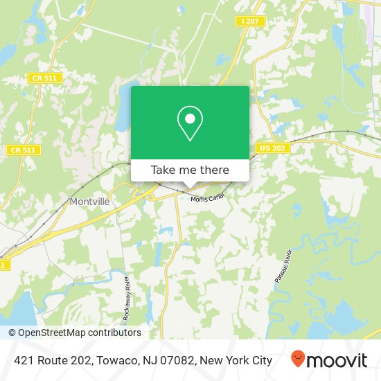 Mapa de 421 Route 202, Towaco, NJ 07082