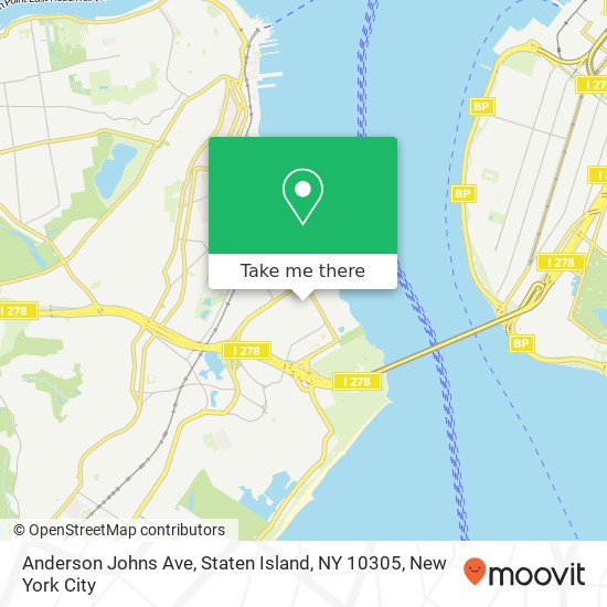 Mapa de Anderson Johns Ave, Staten Island, NY 10305