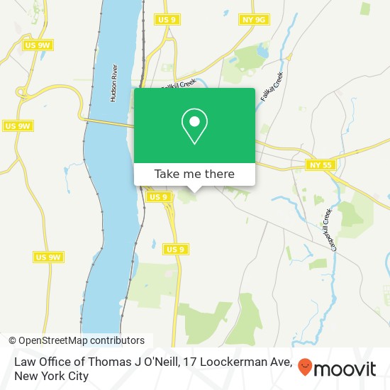 Mapa de Law Office of Thomas J O'Neill, 17 Loockerman Ave