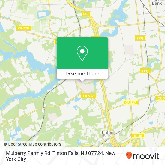 Mulberry Parmly Rd, Tinton Falls, NJ 07724 map