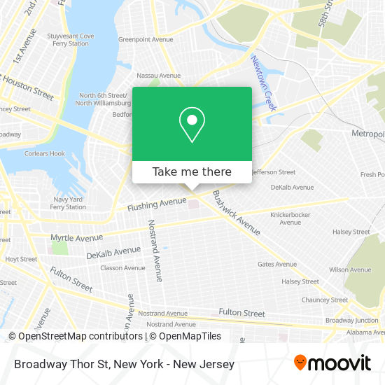 Mapa de Broadway Thor St