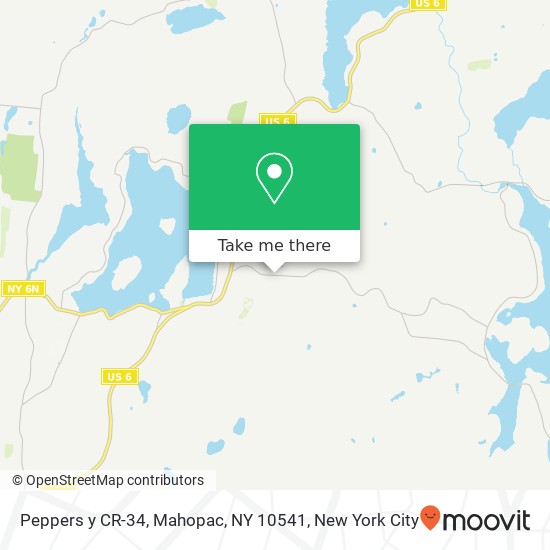Mapa de Peppers y CR-34, Mahopac, NY 10541