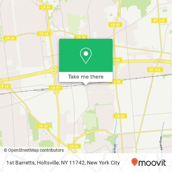 Mapa de 1st Barretts, Holtsville, NY 11742