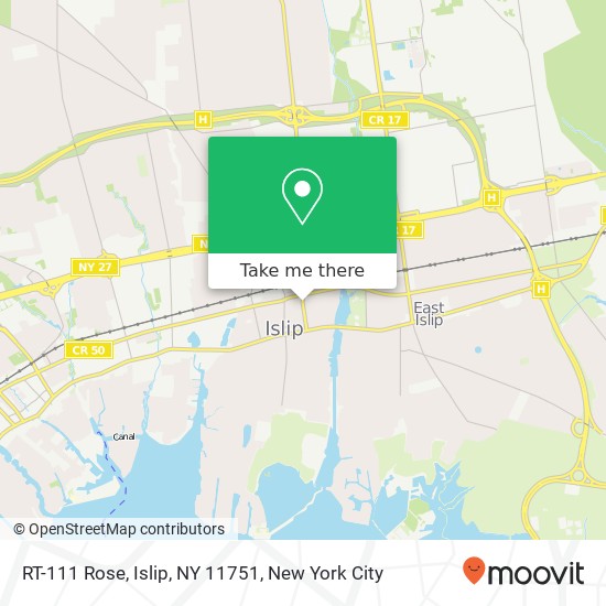 RT-111 Rose, Islip, NY 11751 map