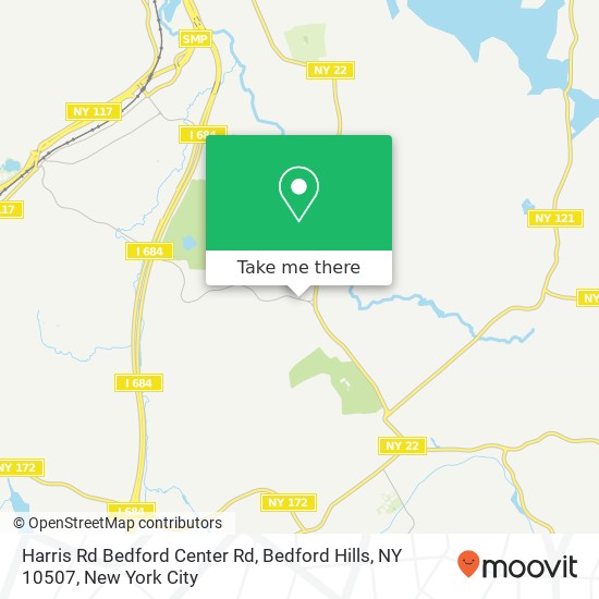 Mapa de Harris Rd Bedford Center Rd, Bedford Hills, NY 10507