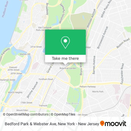 Mapa de Bedford Park & Webster Ave