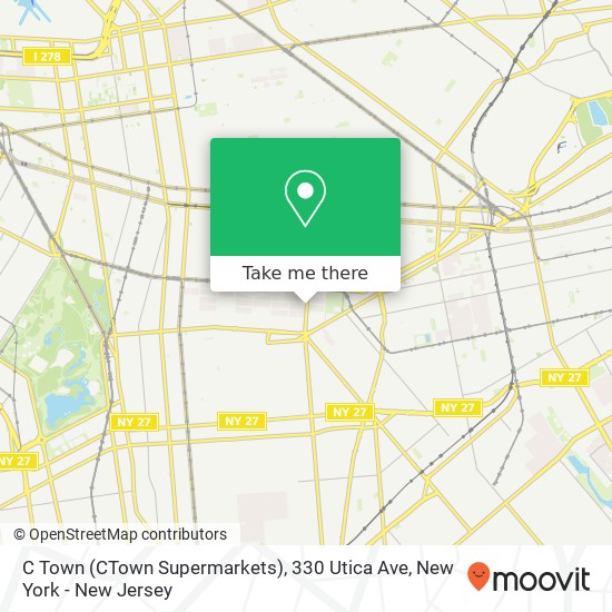 C Town (CTown Supermarkets), 330 Utica Ave map