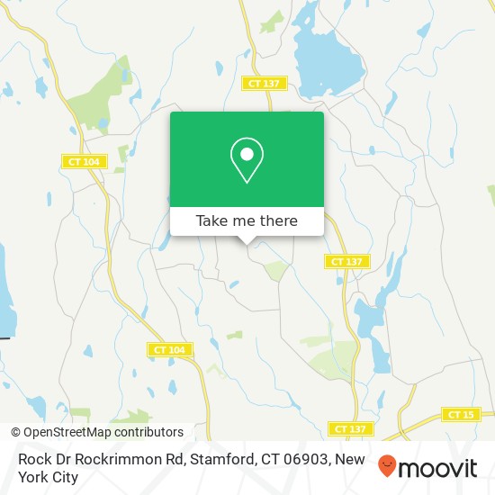 Mapa de Rock Dr Rockrimmon Rd, Stamford, CT 06903