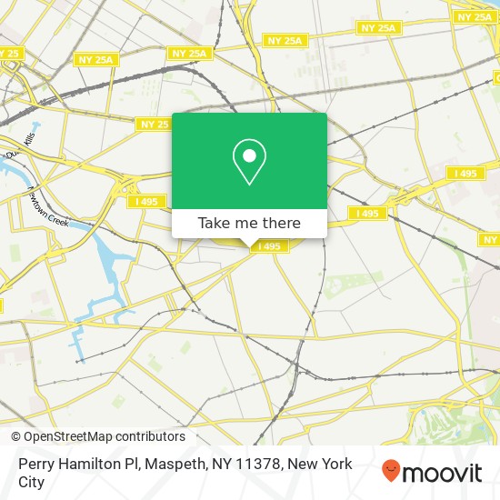 Perry Hamilton Pl, Maspeth, NY 11378 map