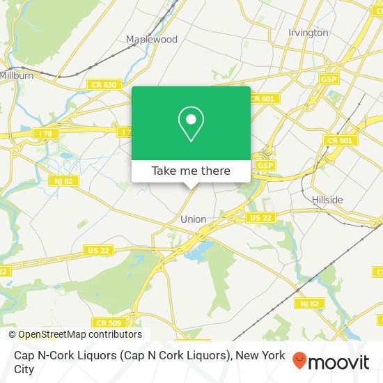 Mapa de Cap N-Cork Liquors