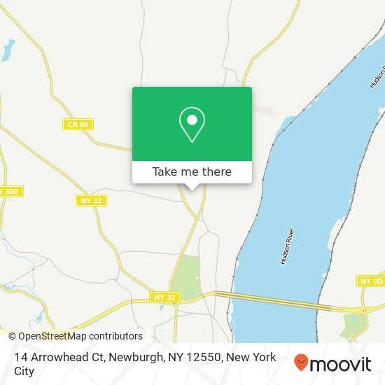 14 Arrowhead Ct, Newburgh, NY 12550 map