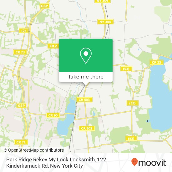 Mapa de Park Ridge Rekey My Lock Locksmith, 122 Kinderkamack Rd