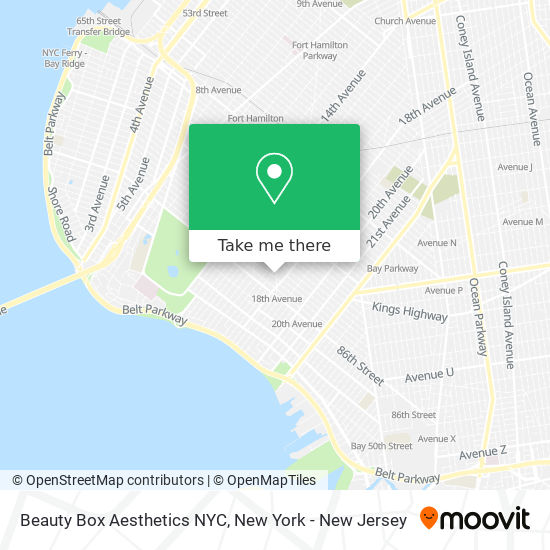 Mapa de Beauty Box Aesthetics NYC