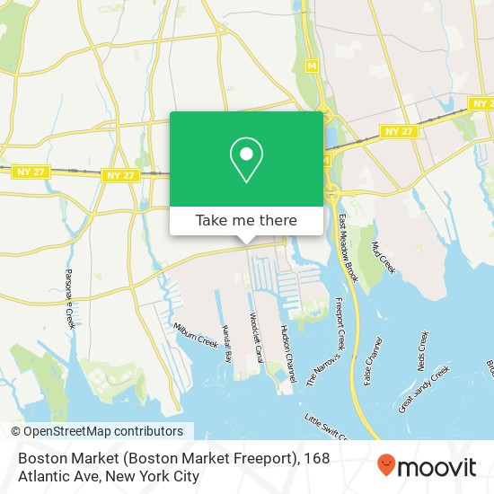 Boston Market (Boston Market Freeport), 168 Atlantic Ave map