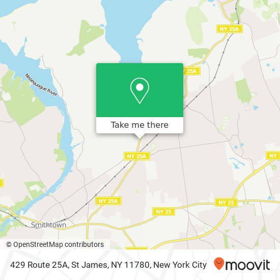 Mapa de 429 Route 25A, St James, NY 11780