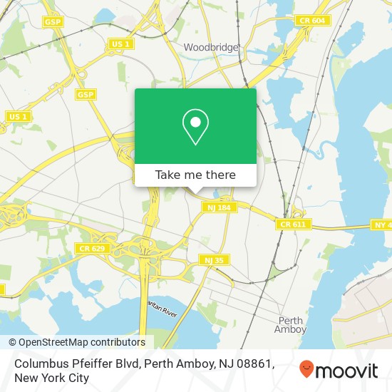 Columbus Pfeiffer Blvd, Perth Amboy, NJ 08861 map